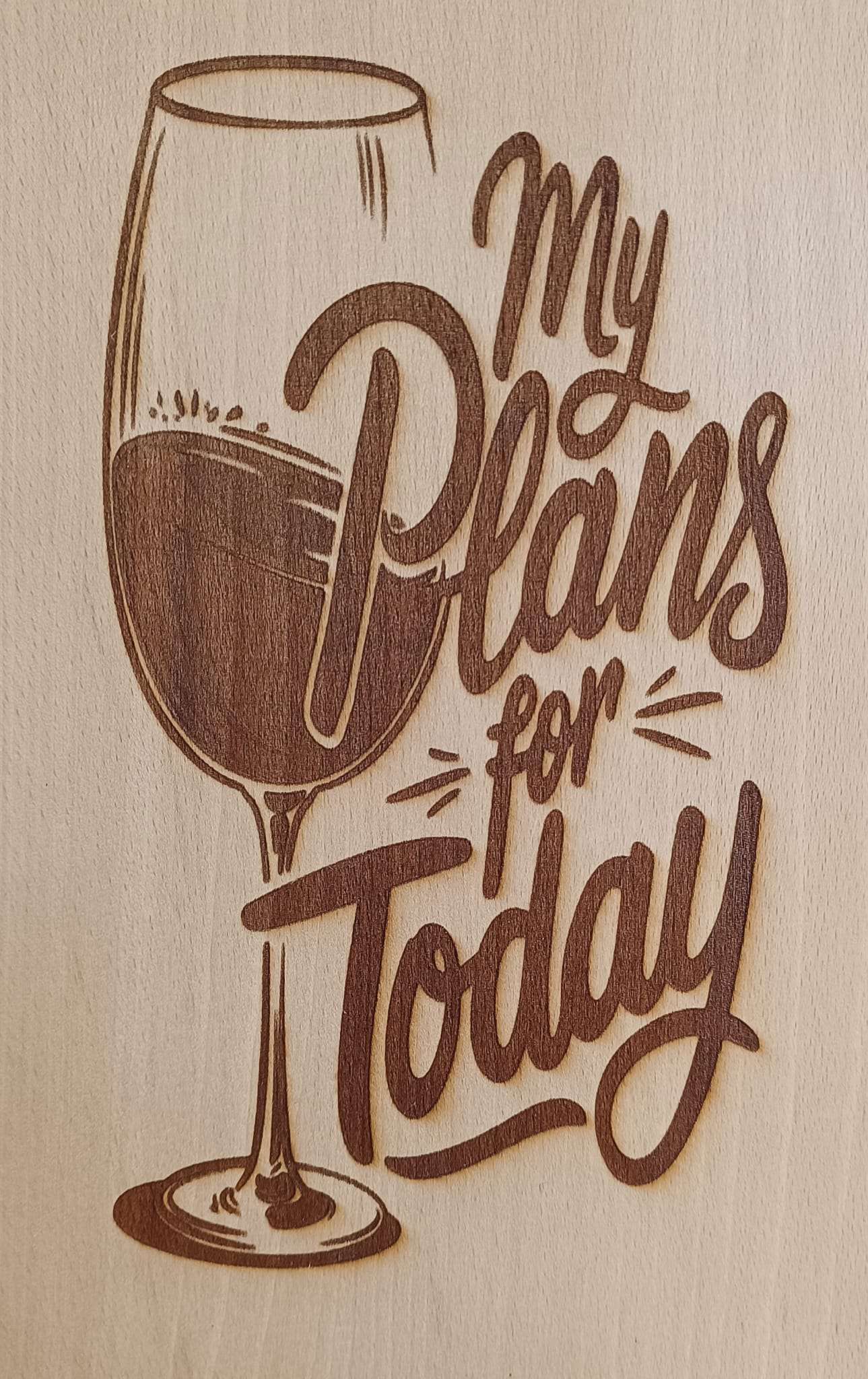 Prkénko "My plans for today"