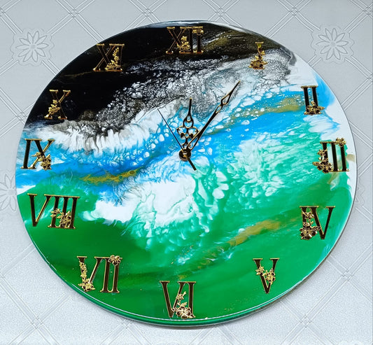 Nástěnné hodiny "Průliv časem"