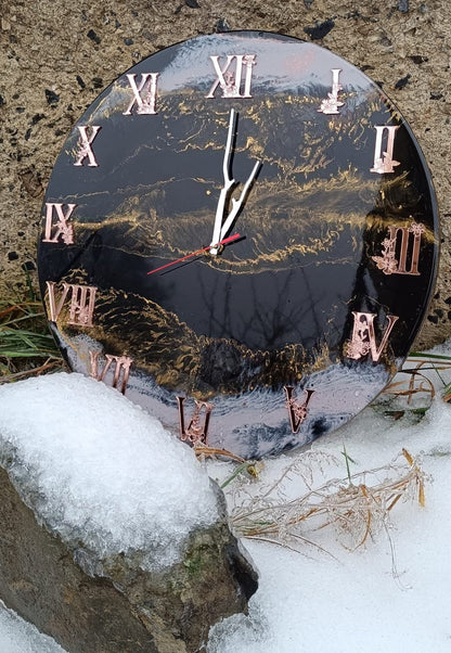 Nástěnné hodiny "Zlaté vlny"