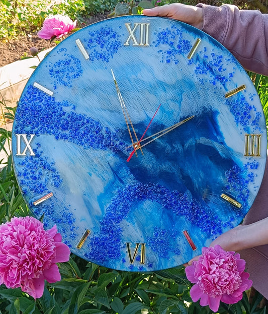 Nástěnné hodiny "Modré z nebe"