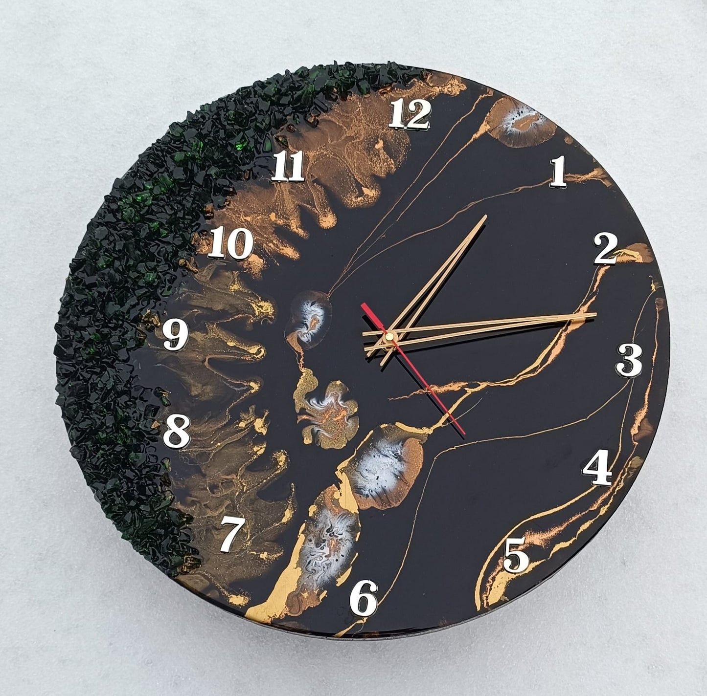 Nástěnné hodiny "Night in forest"
